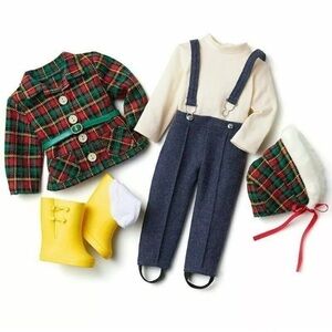 American Girl Maryellen Sledding Outfit Winter Coat Boots Top for 18" Dolls